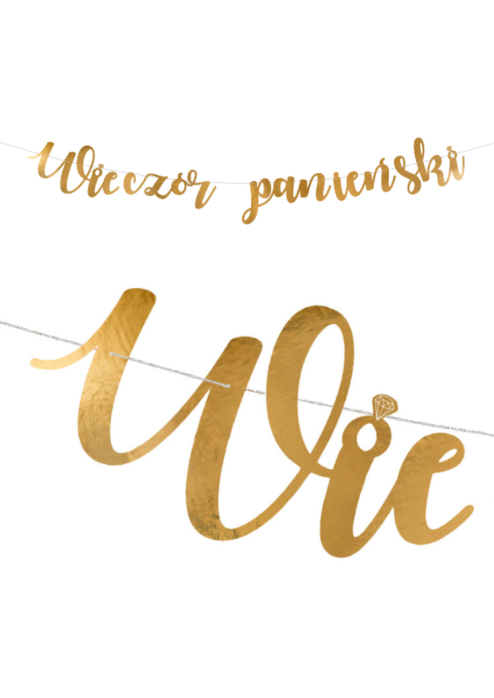 Girlanda złota WIECZÓR PANIEŃSKI